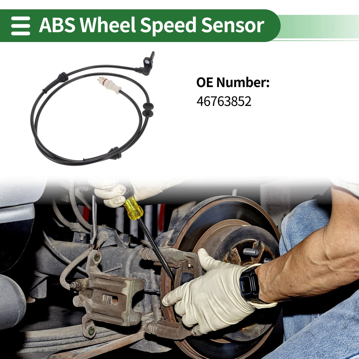 ABS Wheel Speed Sensor No. 46763852 for Alfa Romeo GTV 916 (1995–2005)