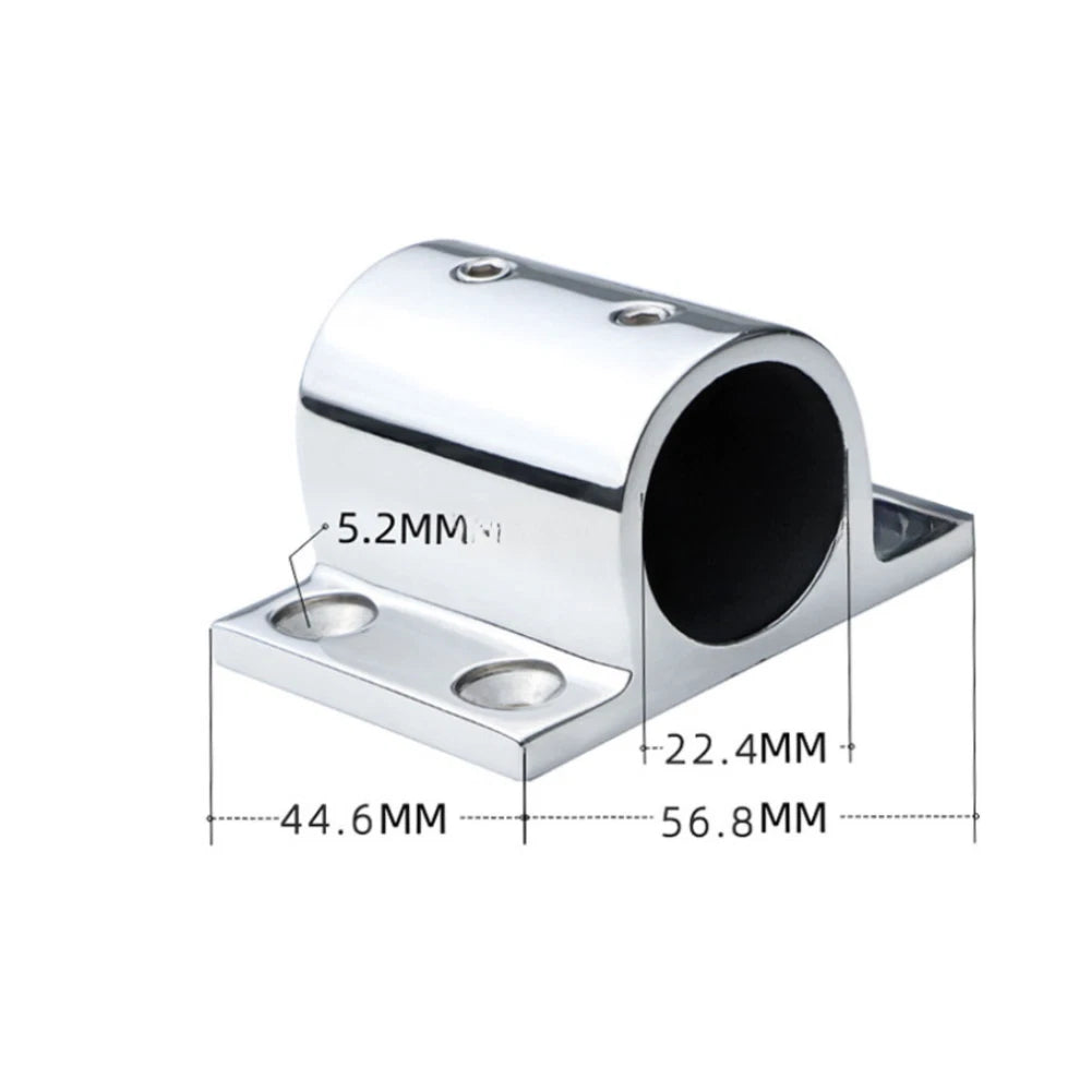 Stainless Steel 316 Rectangular Railing Base for Boat Handrails