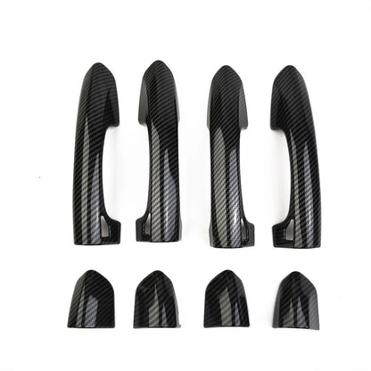 Set of 4 Handle Cover Trim for (2015–2020) Carbon Fiber ABS