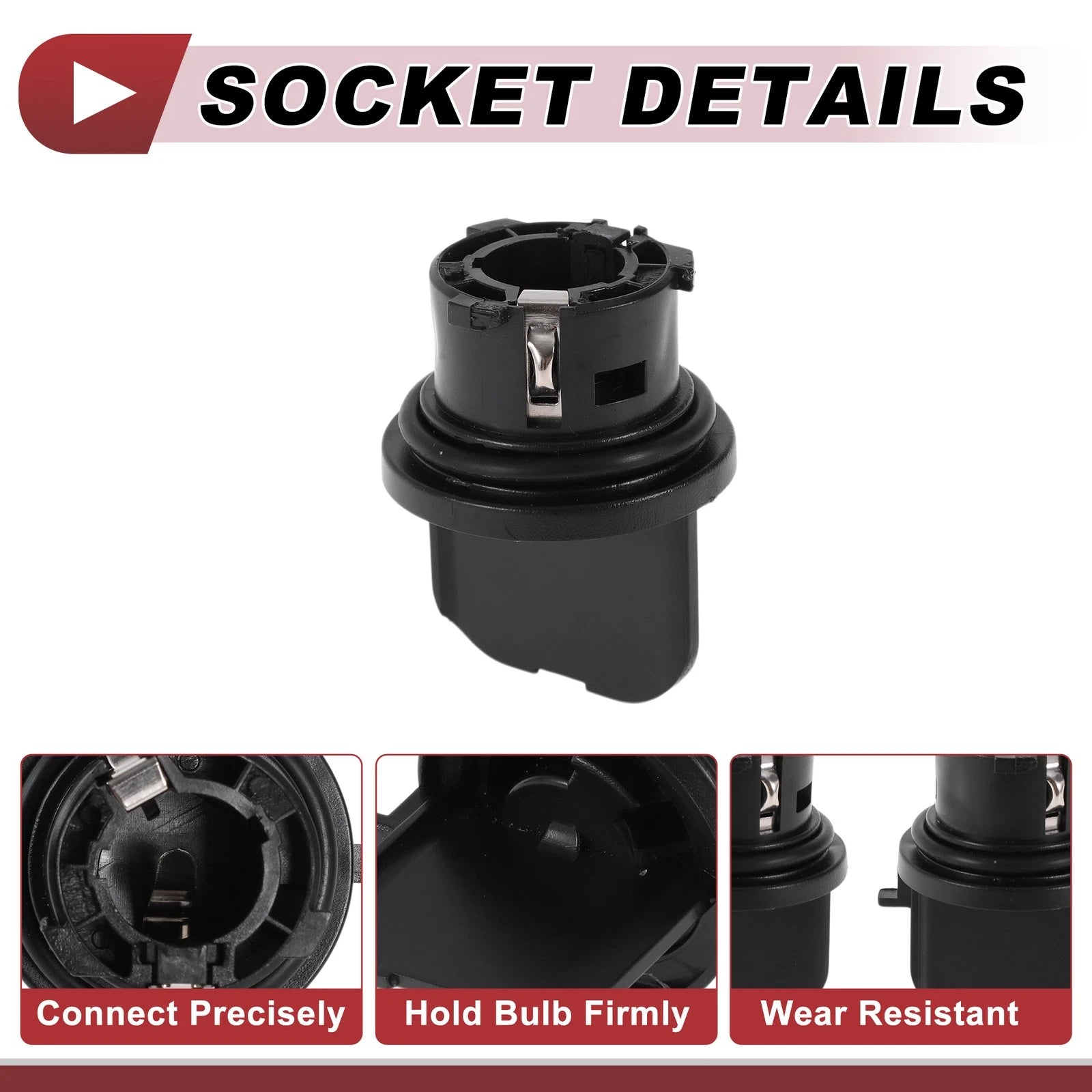 2pcs Front Indicator Light Socket for Vauxhall Corsa C (2001–2006) No. 9200405