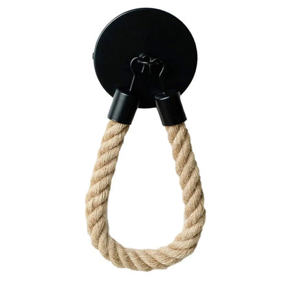 Rustic Hemp Rope Toilet Paper Holder for Bathroom (Wall Mounted)