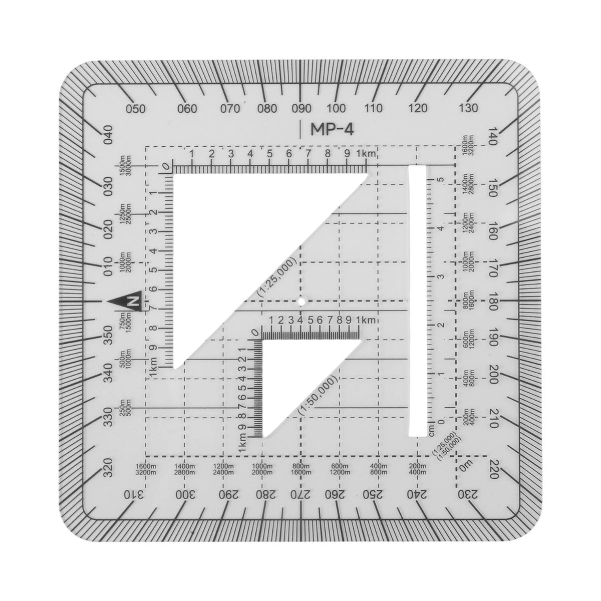 Protractor for Accurate Measurements in Land Navigation