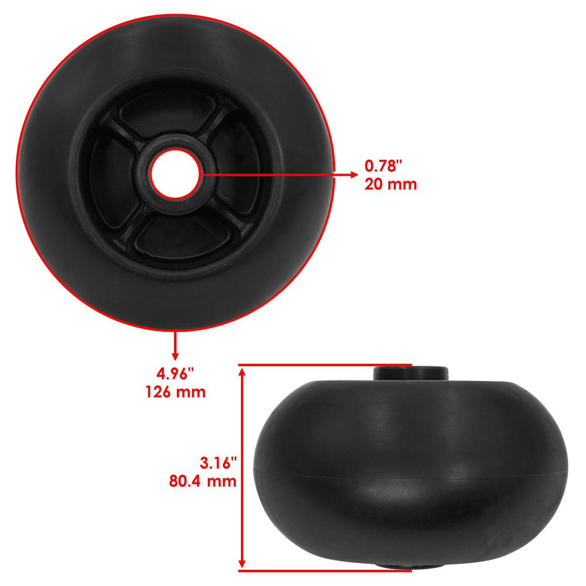 Anti Scalp Wheel Deck 66 Inch for Hustler Super Z and HyperDrive (2012–2019)