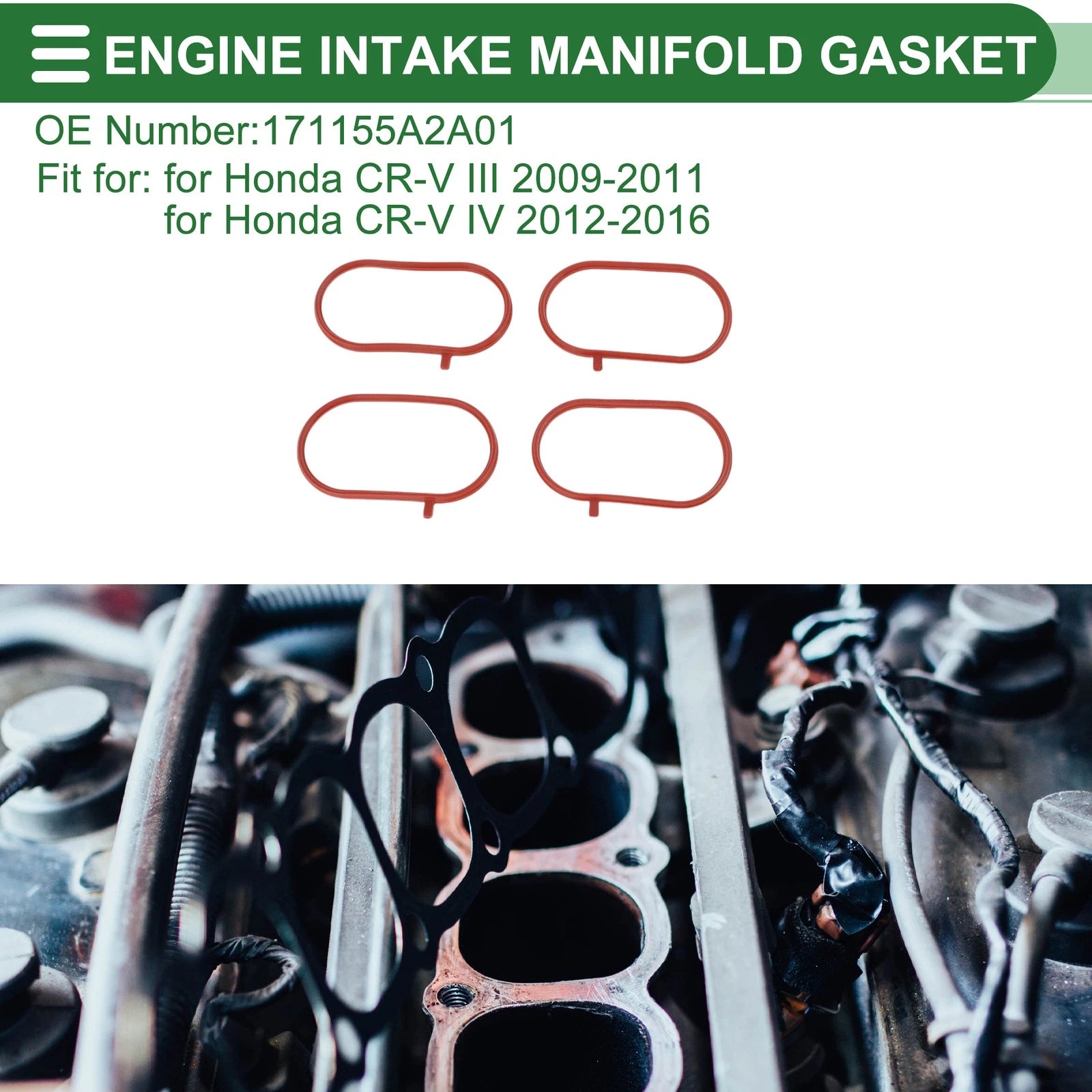 Engine Intake Manifold Gasket for Honda CR-V III (2009–2011)