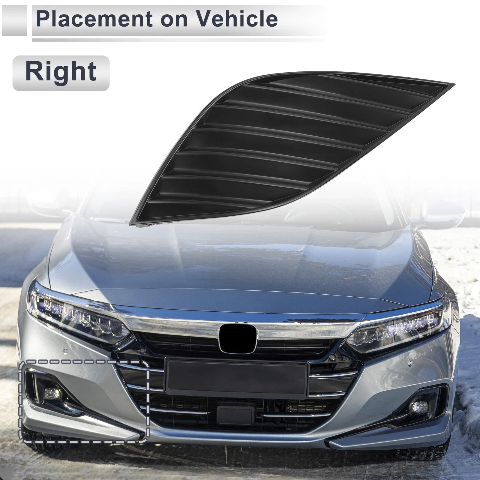 Front Right Fog Light Grill Replacement for Toyota Camry (2018–2020)