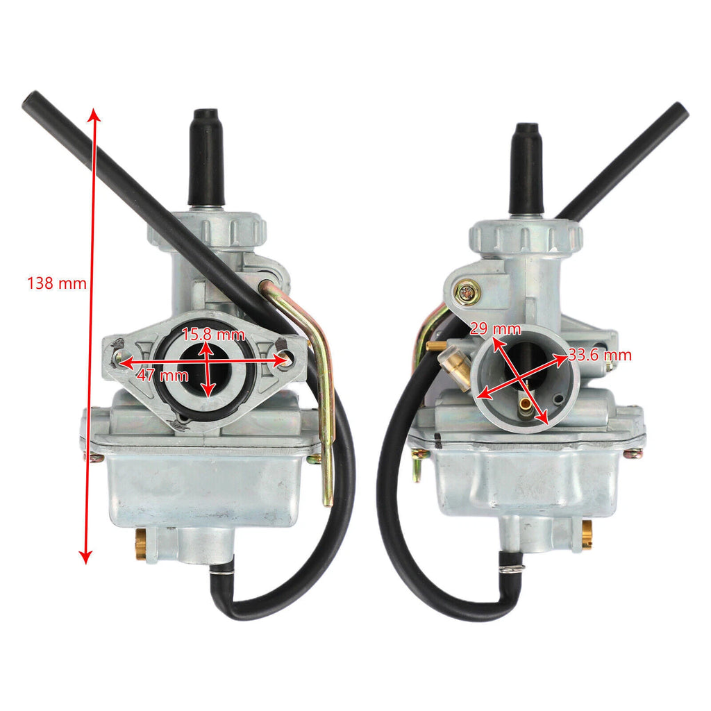 PZ16 16mm Carburetor for ATV Dirt Bike Go Kart (50cc–110cc)