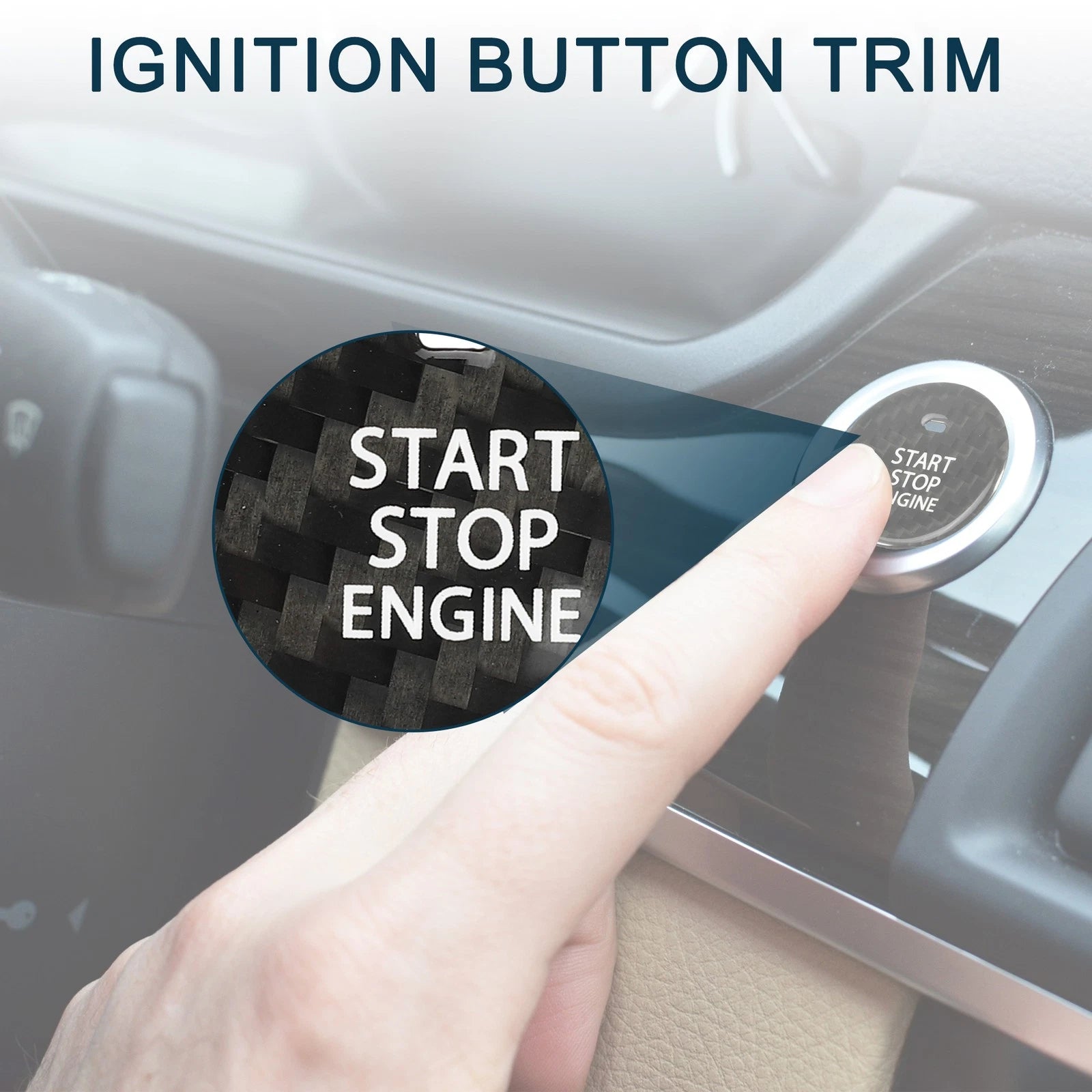 Engine Start Stop Button Cover Replacement for Mazda 3 (2014–2018)