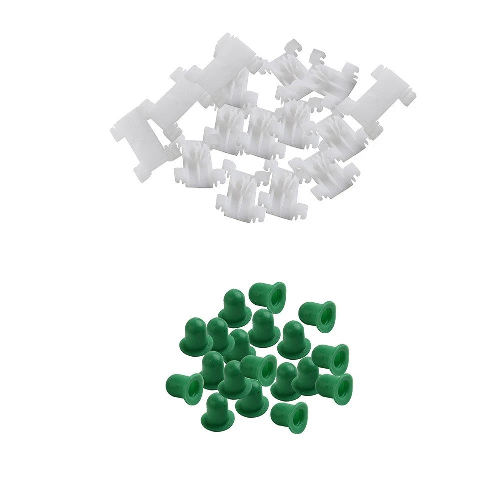20pcs Moulding Clip Nylon Retainer with Rubber Boot for BMW E38 E39 (1997–2003)