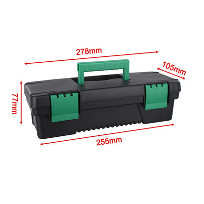 2X Reliable Plastic Tool Box for Carpentry and Electrical Repairs