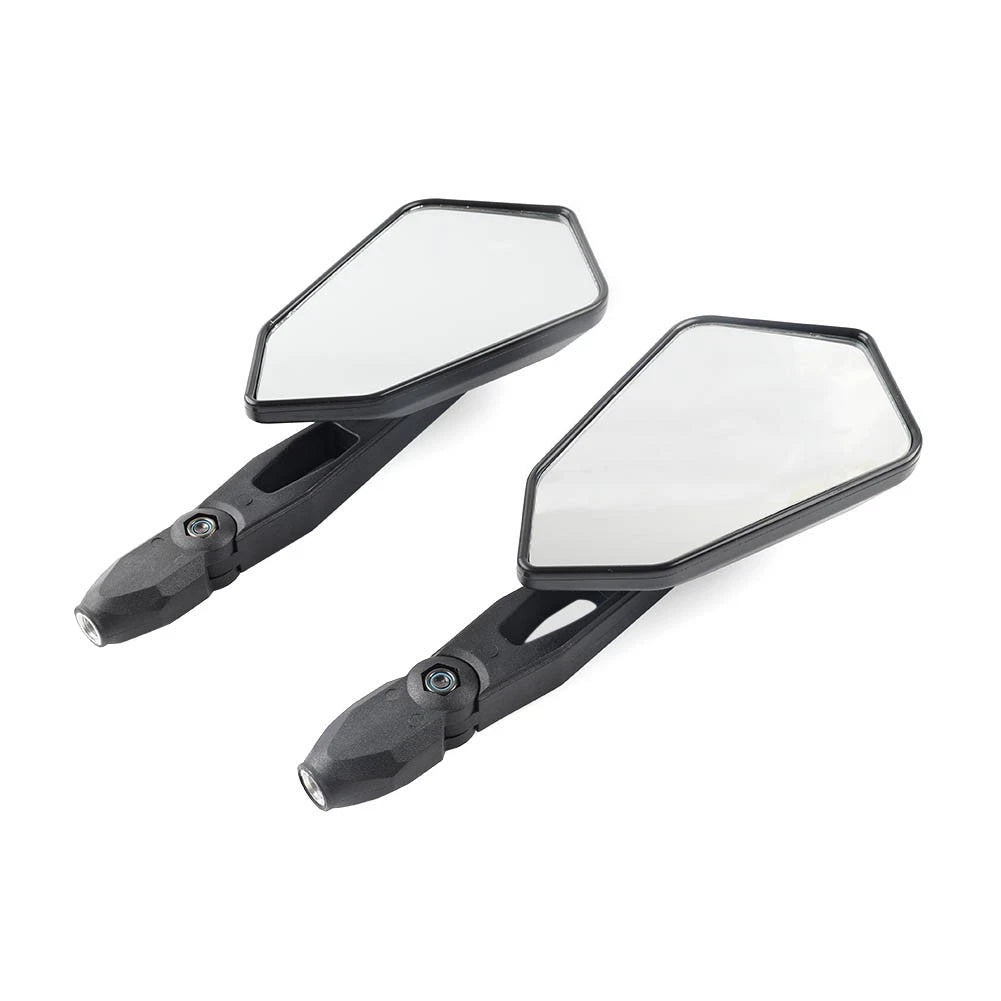 Rear View Side Mirrors 10mm for Cruiser Chopper Scooter ATV
