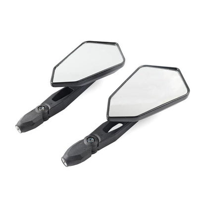 Rear View Side Mirrors 10mm for Cruiser Chopper Scooter ATV