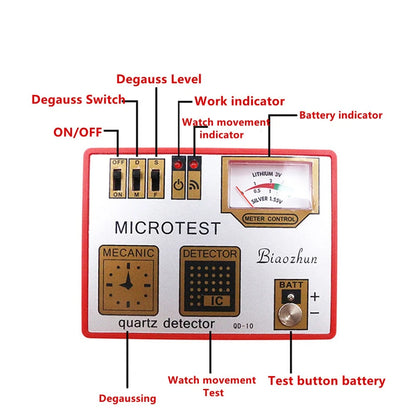 Portable Quartz Mechanical Watch Repair Demagnetizer Tester