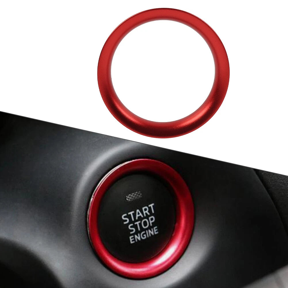 Red Engine Start Push Button Ring Trim For Mazda 3 Axela 6 Atenza CX-5