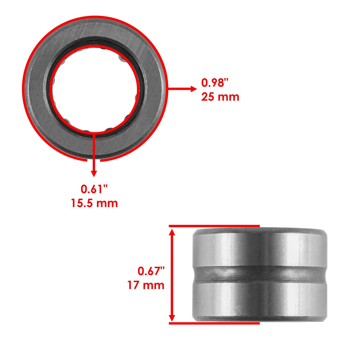 Rear Differential Needle Bearing Replacement for Honda FourTrax Foreman 500 (2007–2011)