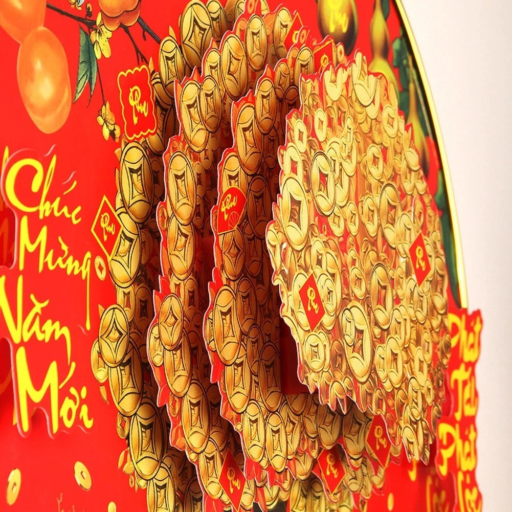 Vietnamese Lucky Tree Traditional Chinese Motifs Festive Design