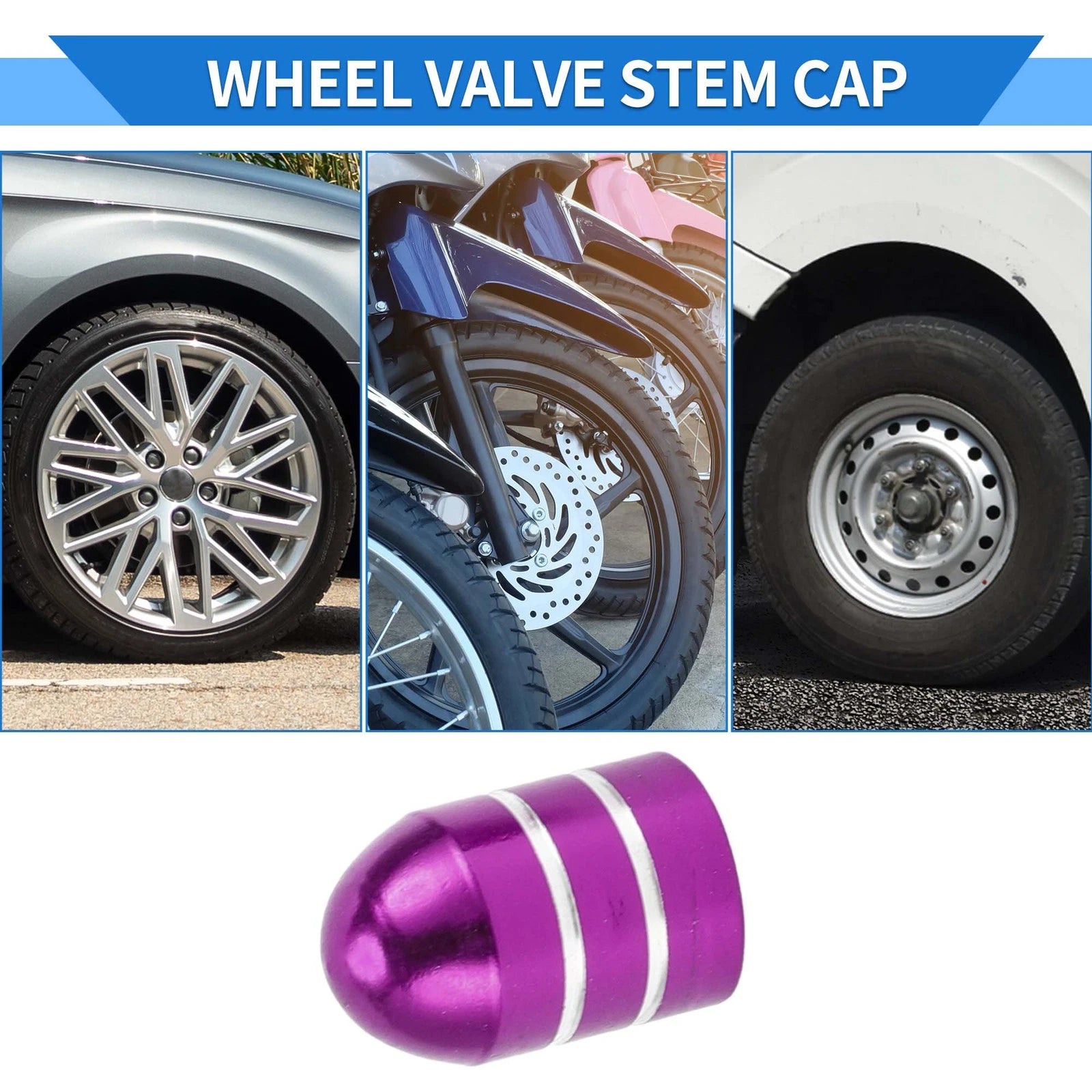 Tire Valve Stem Caps Replacement for Car SUV Bike RV (2000–2026)