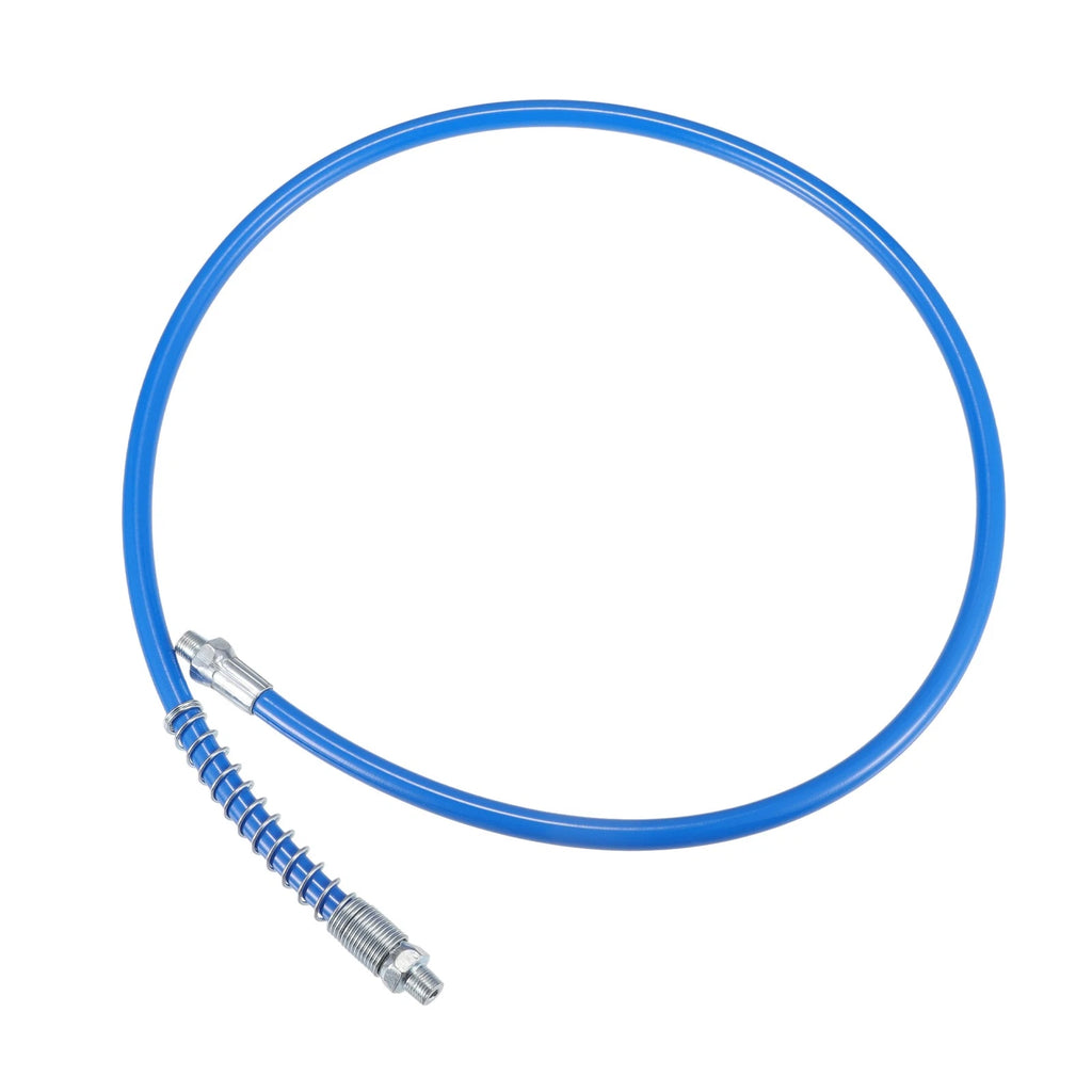Universal Grease Gun Flex Hose Extension 1/8 NPT Trailer for 37 Inch Blue
