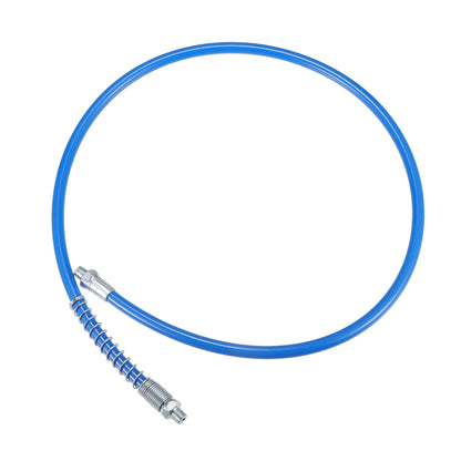 Universal Grease Gun Flex Hose Extension 1/8 NPT Trailer for 37 Inch Blue
