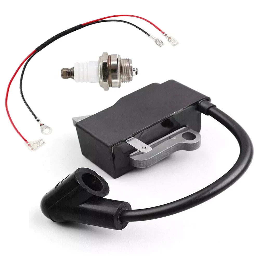 Ignition Coil Spark Plug Kit for Husqvarna 435 440 445 450 (2008–2017)