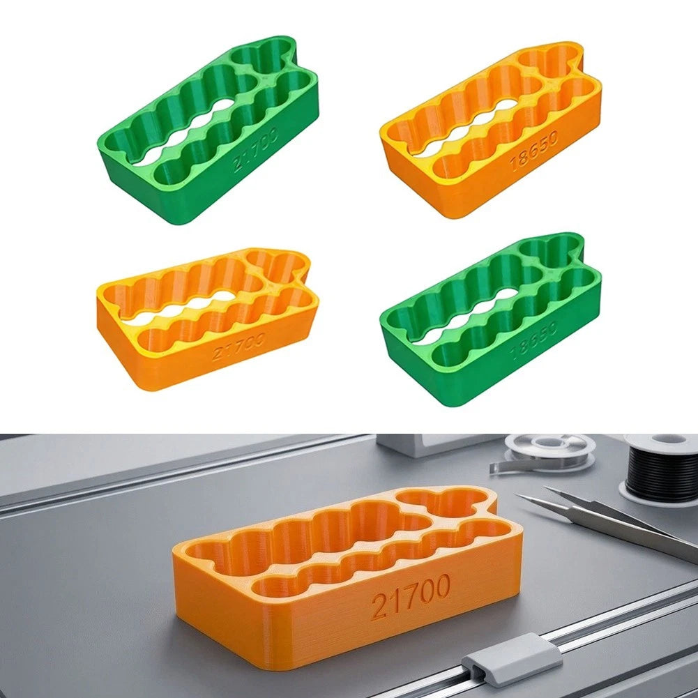 8-Slot Dual-Row Battery Spot Welding Jig for 21700 Cells (DIY Pack Assembly)