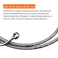 16" Chrome Stainless Brake Line Kit for Harley Softail (2016–2017)