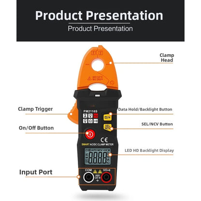 PM2116S Digital Clamp Meter with Non Contact Voltage Detection (AC Above 90V)