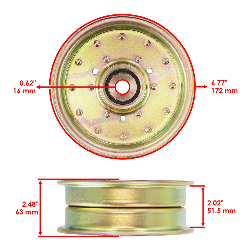 Deck Idler Pulley Replacement for Bush Hog M2672 M2673 (72–73) (2005–2005)