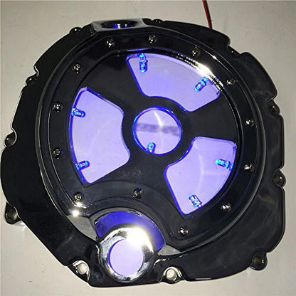 Blue LED Engine Clutch Cover for Kawasaki ZX14R ZZR1400 (2006–2014)
