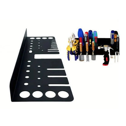 Metal Wall Mount Screwdriver Organizer Rack for Universal Use