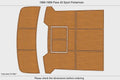 EVA Pads for Pace 40 Sport Fisherman (1989) - Cockpit Swim Platform
