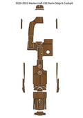 EVA Foam Teak Flooring Cockpit Pad for Mastercraft X26 (2020–2021)