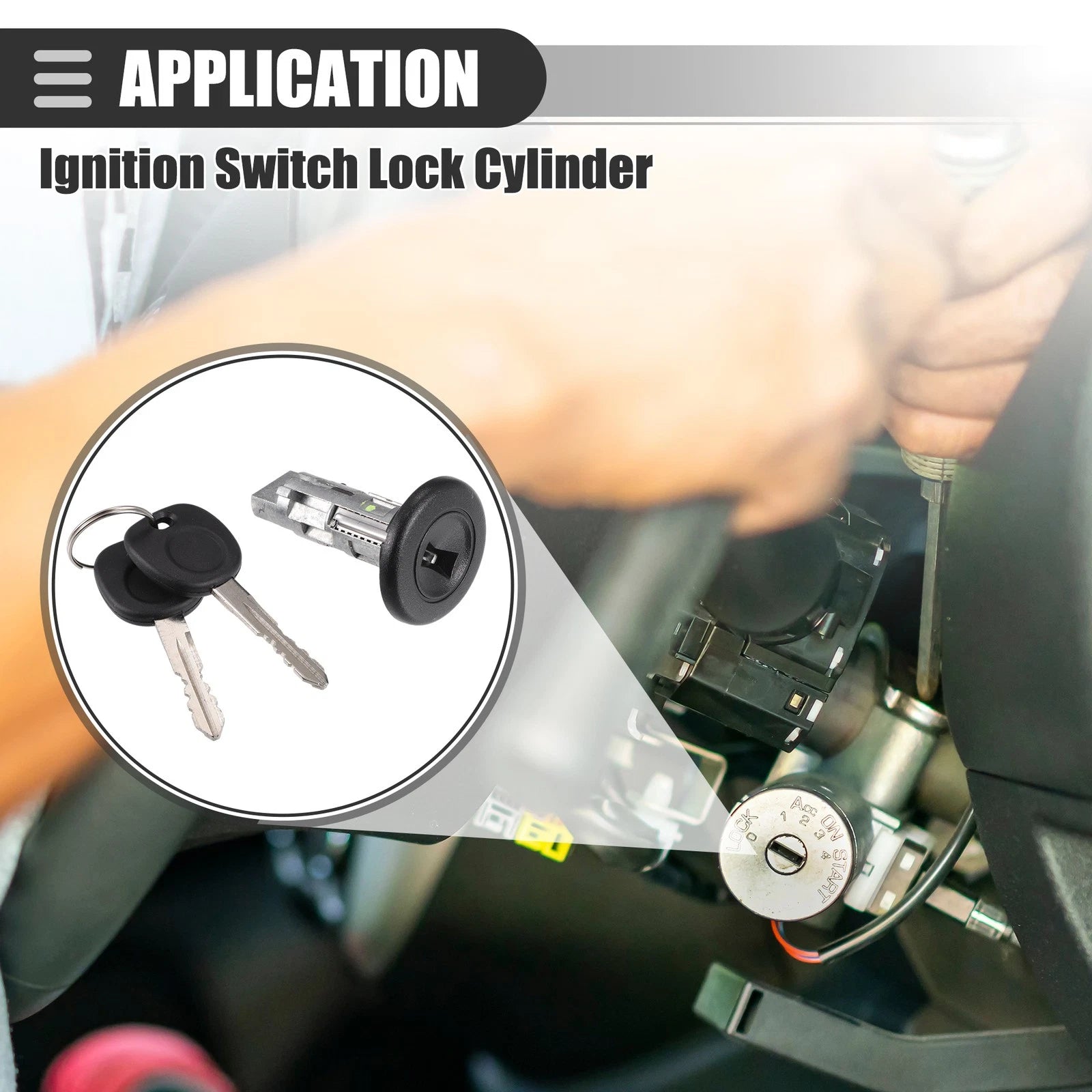 Ignition Switch Lock Cylinder Door Switch with Keys for Chevrolet Suburban (2003–2006)