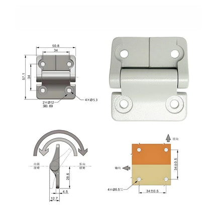 Adjustable Torque Hinge for Cabinet Doors 50.8mm 57.1mm