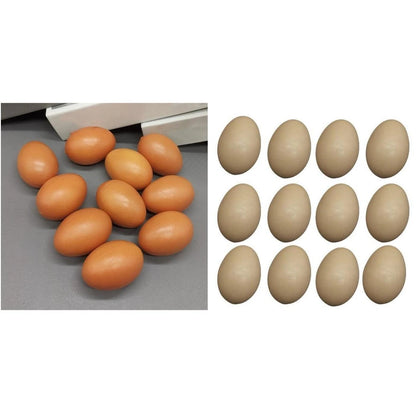 12 Decorative Painted Simulated Eggs for Home Decor (Crafts, Role Playing)