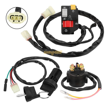 Handlebar Key Switch Starter Relay Kit for Honda Sportrax 400 TRX400EX (1999–2004)