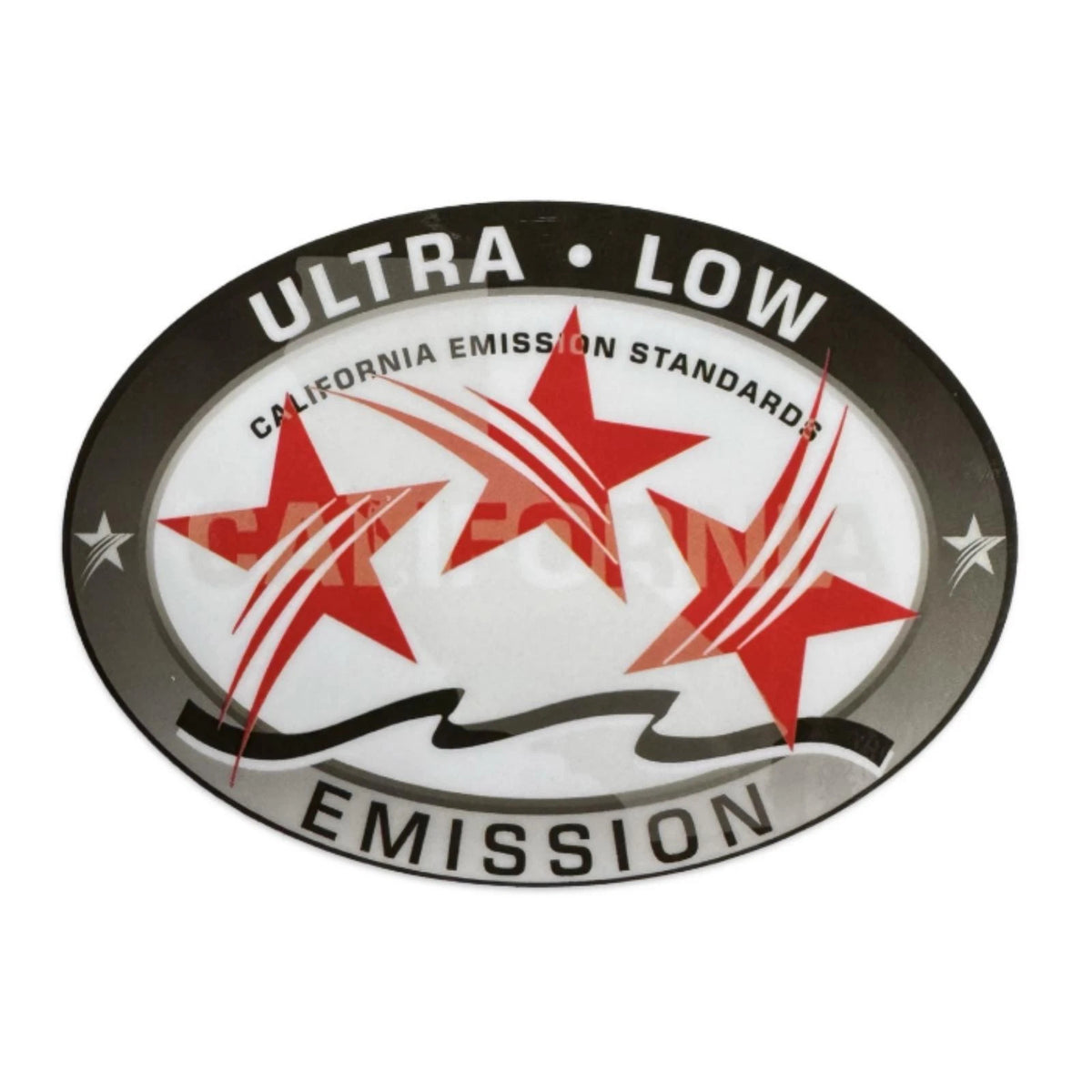 Outboard Graphic Sticker Decal RED for Ultra Low Emission (3 Star)
