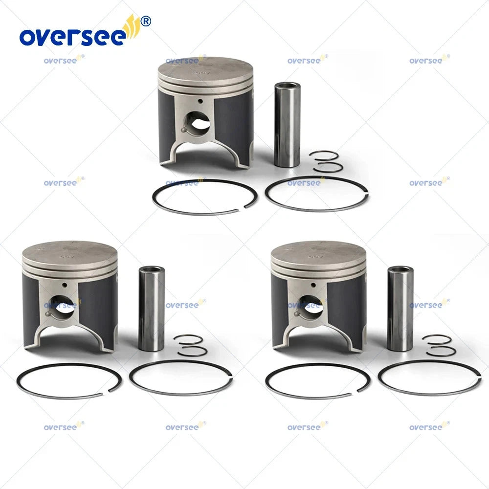 Set of 3 STD Piston Kits for Yamaha Jet Ski Waverunner XLT1200 GP1200R (1996–2003)