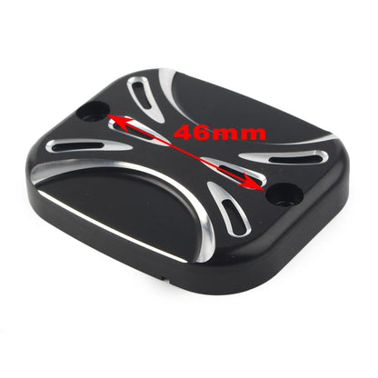 CNC Front Brake Reservoir Master Cylinder Cover for Harley Road King Softail