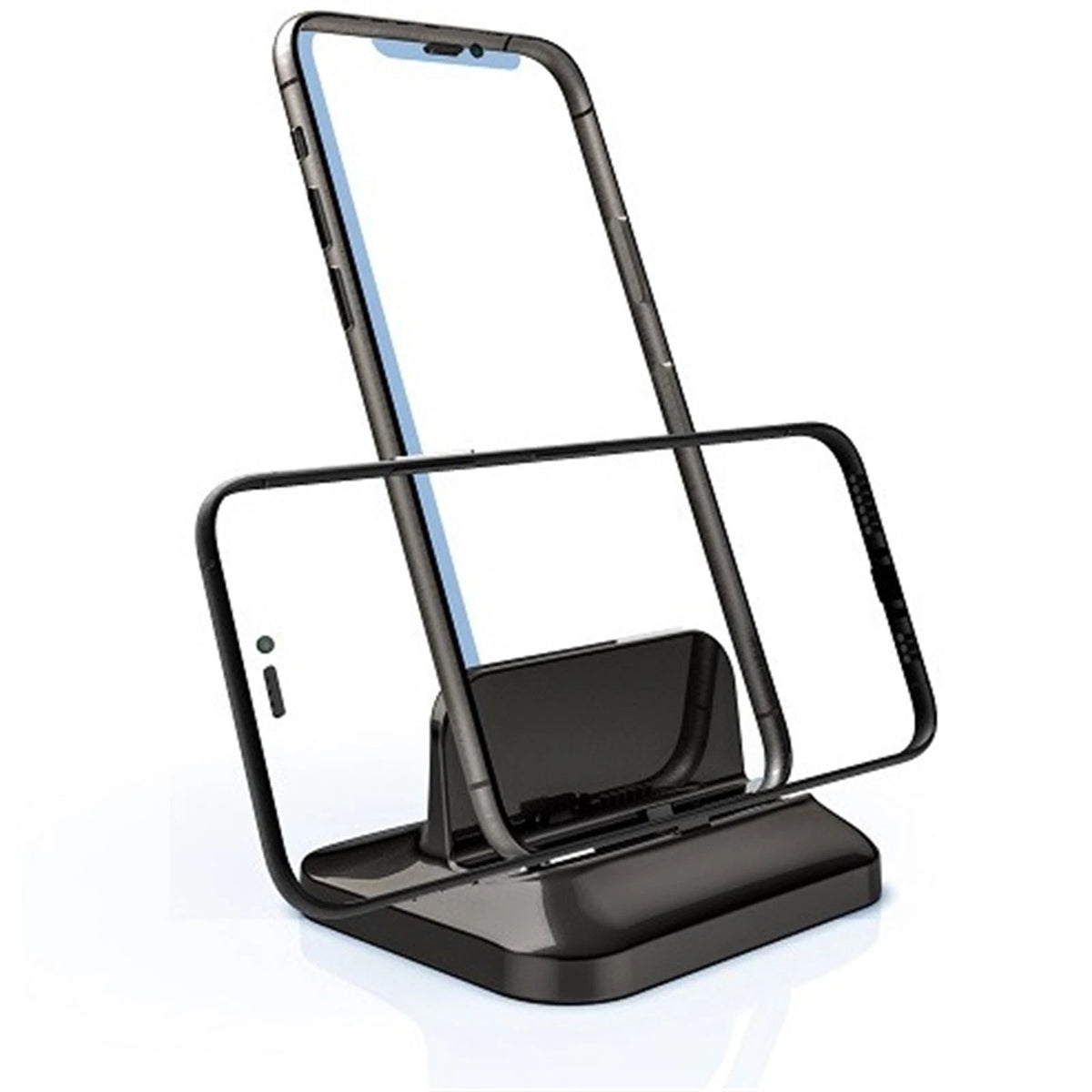 3-Port USB Charger Station for iPhone, Micro, Type-C Mobile Phones