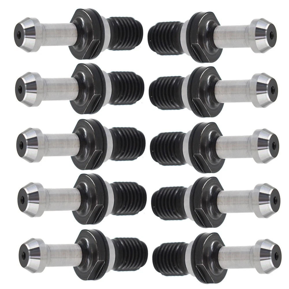 10pcs Pull Stud Retention Knob for Kia Mori Seiki (BT40, 90°, 0.589")