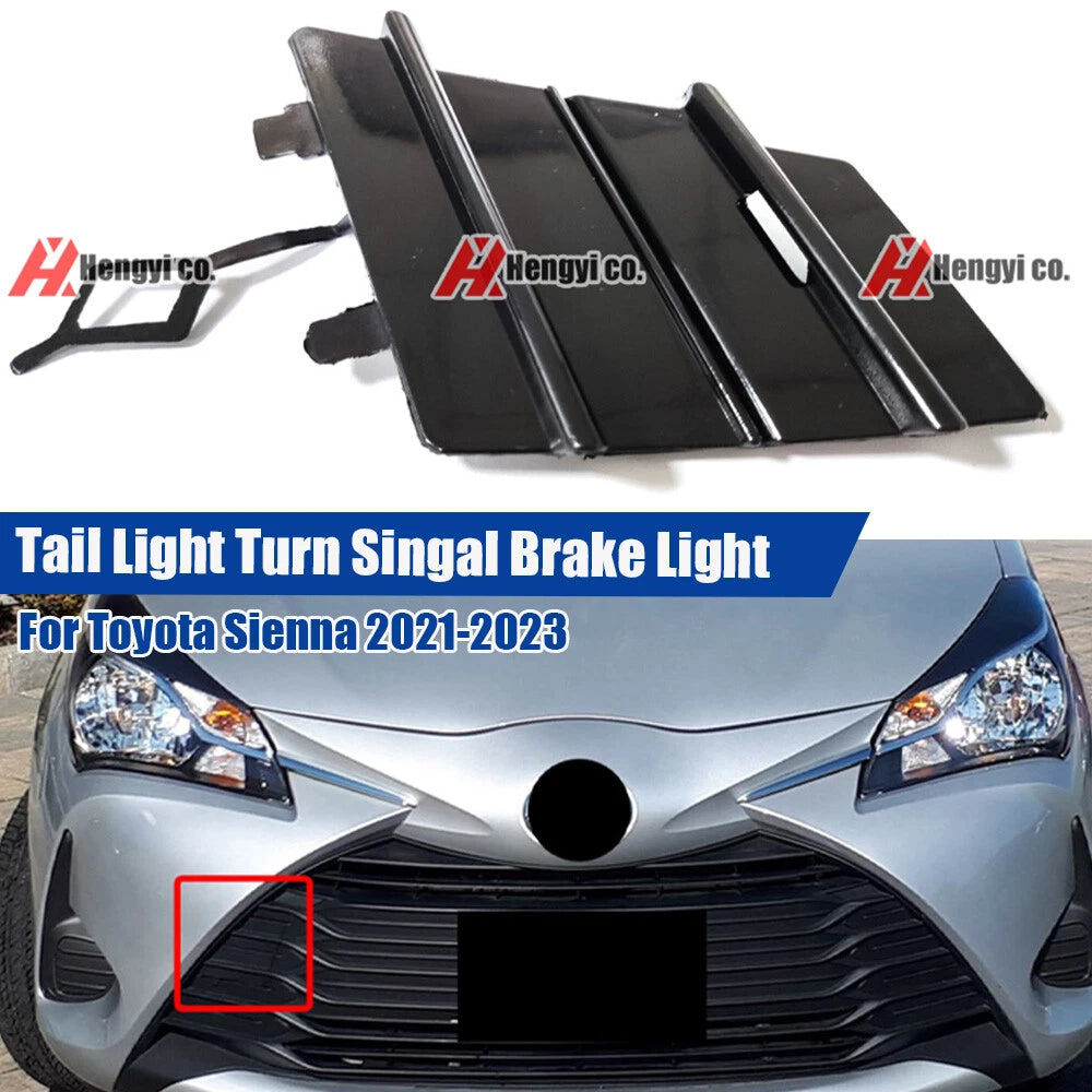 Tow Eye Hook Cover Cap for Toyota Yaris LE (2017–2019) - Gloss Black
