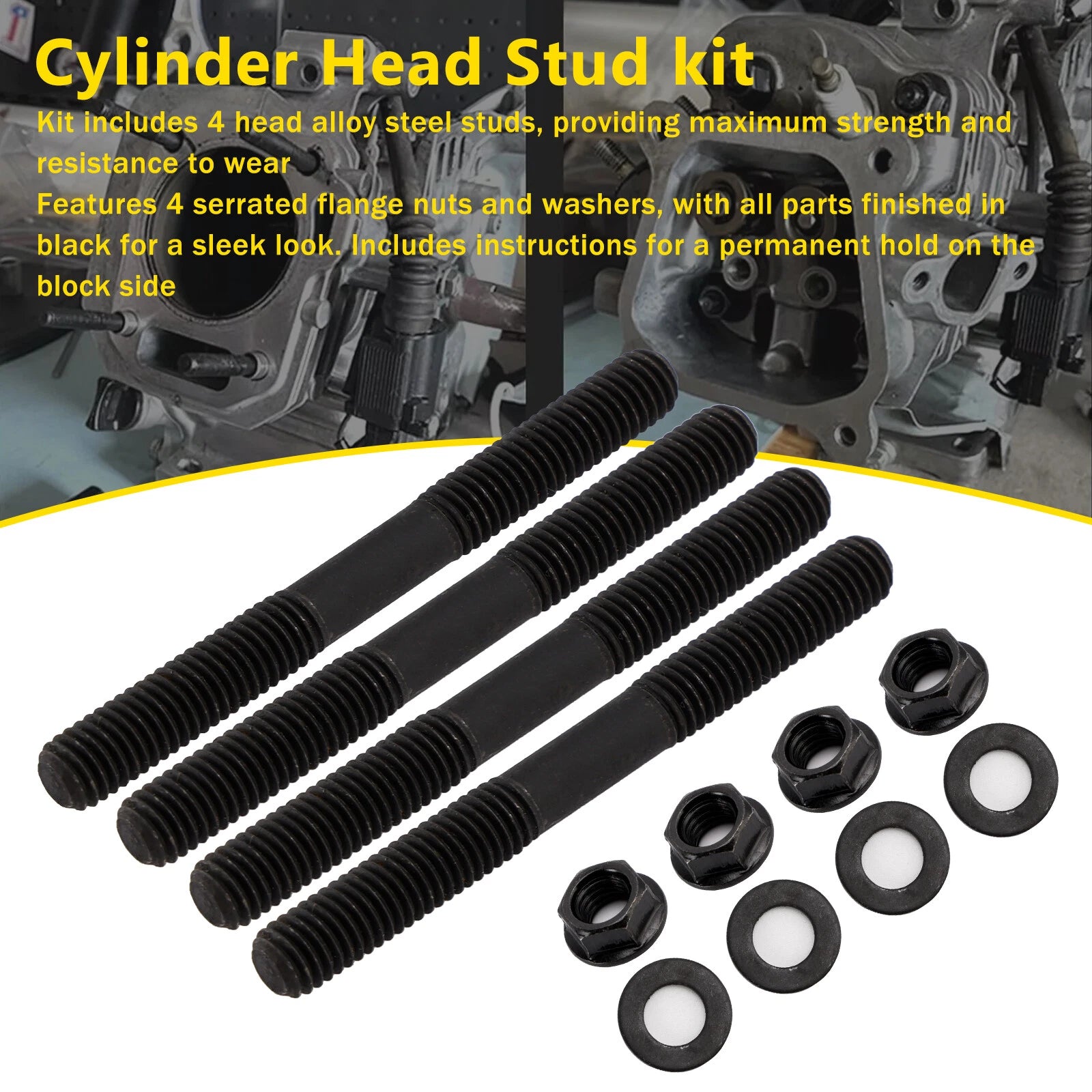 Cylinder Head Stud Kit for Honda GX160 GX200 (KT196 CT200U BT200X)