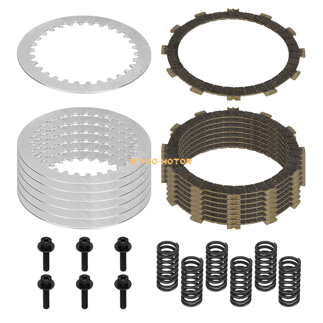 Clutch Friction Steel Plates & Springs Bolts Kit for Yamaha YZ250 (2002–2024)