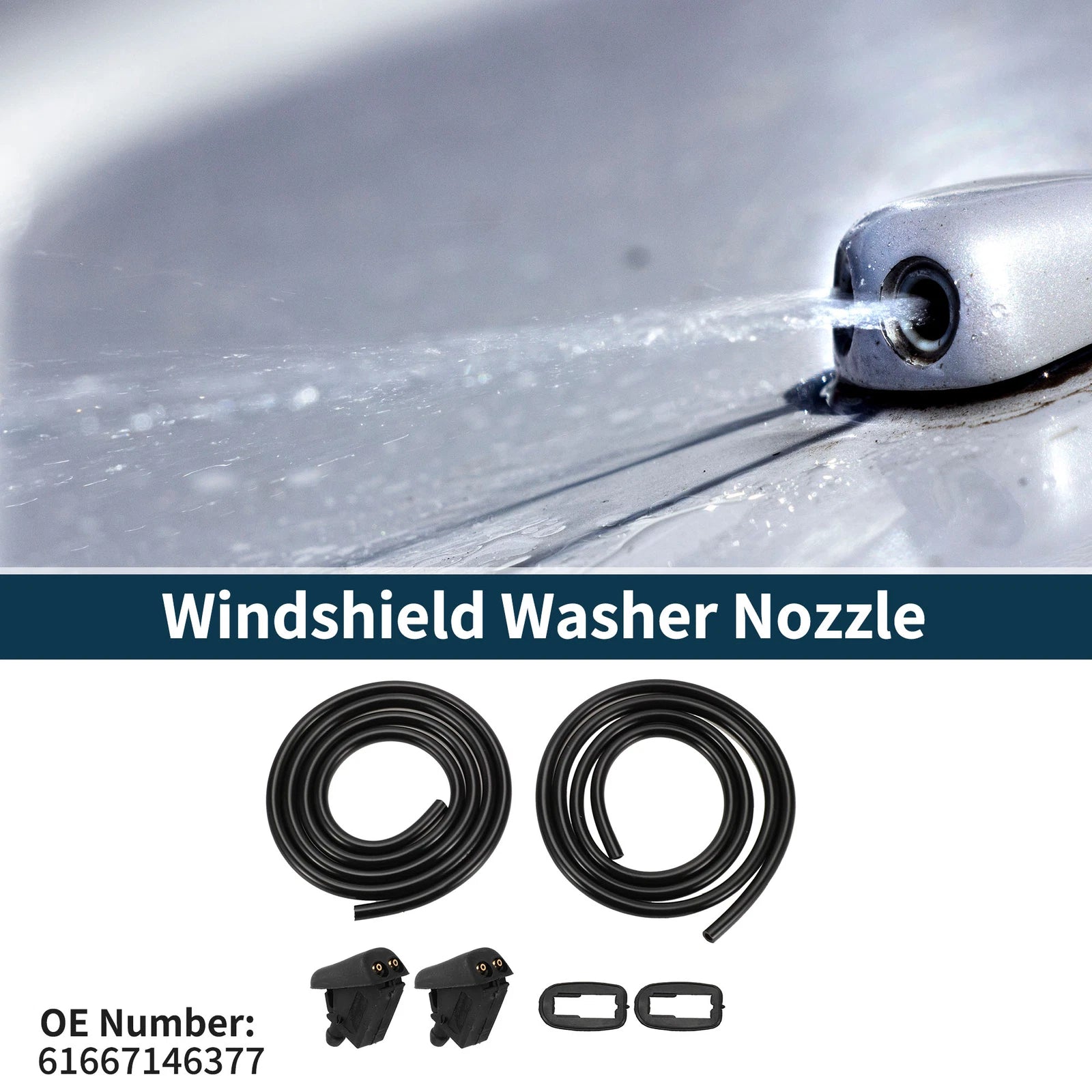 Windshield Washer Nozzle Set for Mini Cooper (2002–2008) No. 61667146377