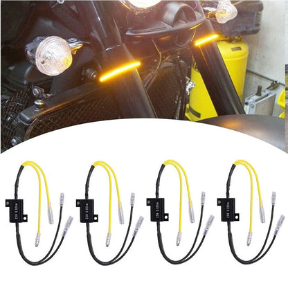 4X LED Mini Turn Signal Resistors for Motorcycle 6.8Ohm 25W
