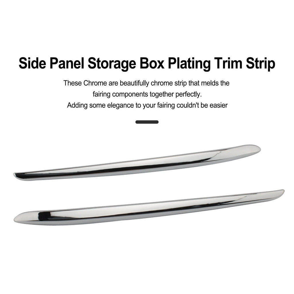 Chrome Side Panel Storage Box Trim Strip for BMW K1600GTL (2011–2018) T9
