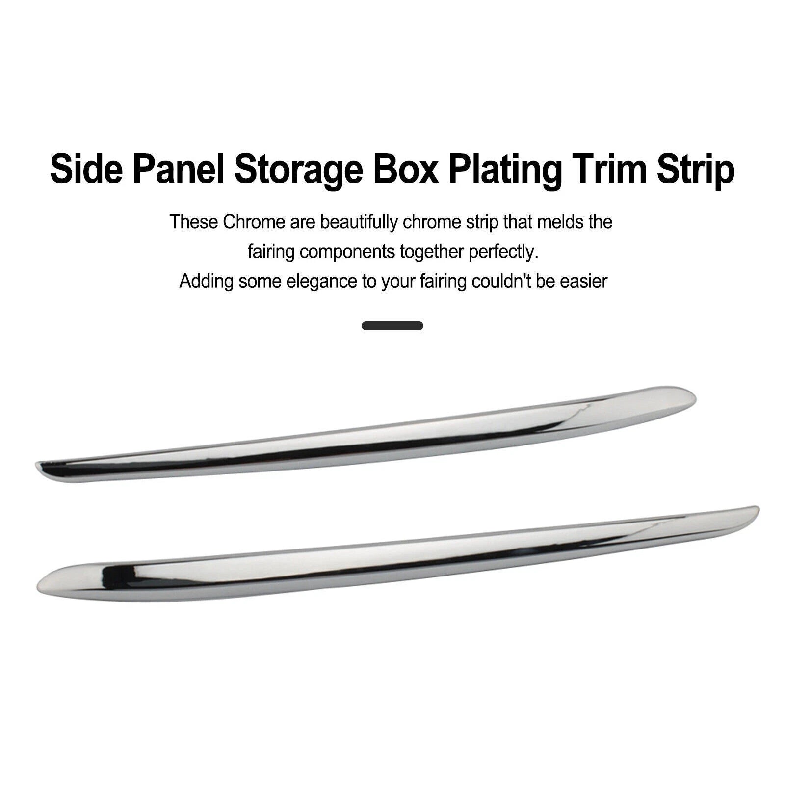 Chrome Side Panel Storage Box Trim Strip for BMW K1600GTL (2011–2018) T9