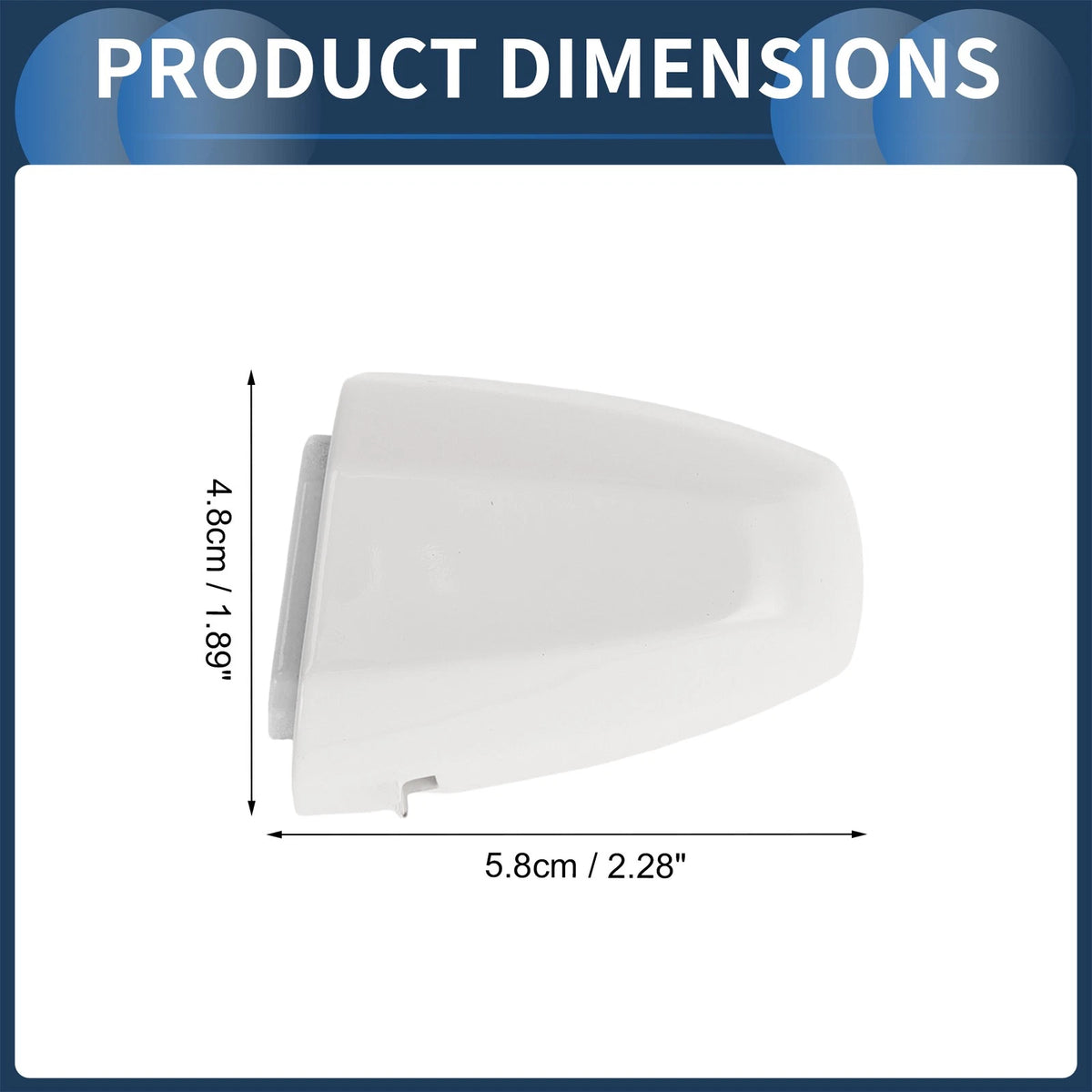 Door Handle Cover Front Left No. 51217396541 for BMW X1 X2 X5 (2015–2018) White