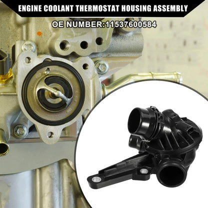 Engine Coolant Thermostat Housing Assembly for BMW 320i (2012–2018) 11537600584