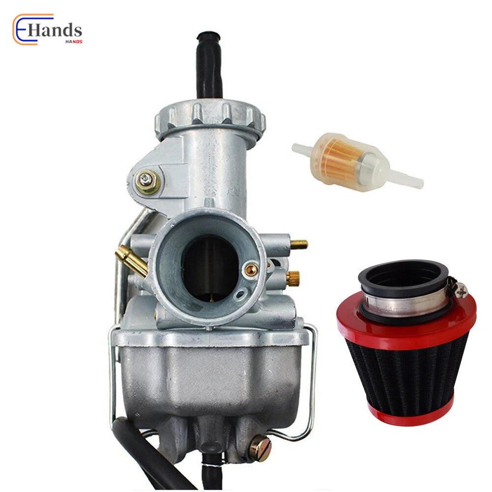 Carburetor & 38MM Air Filter for Honda CB100 CB125S CL100 CL125 SL100 XL100 (USA)